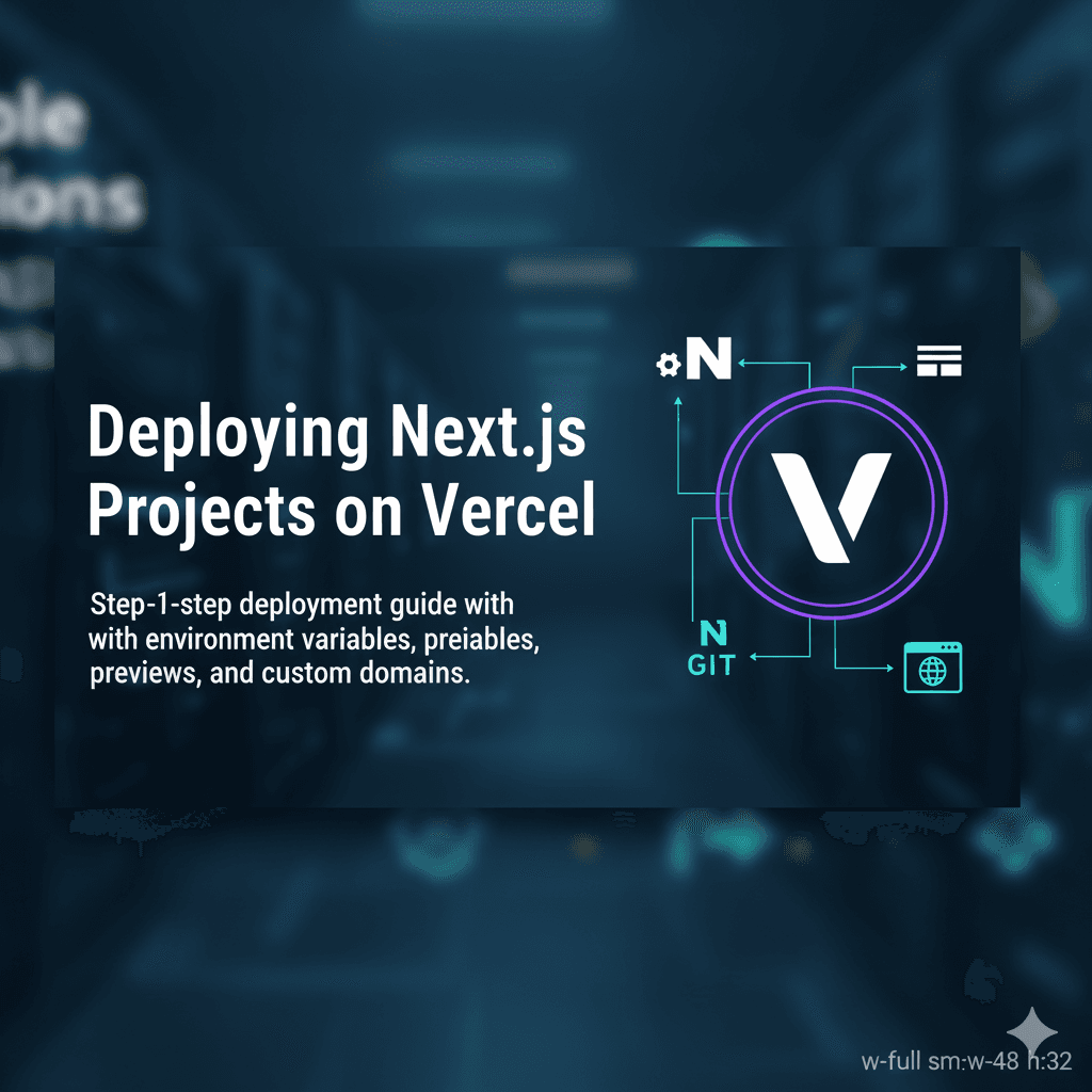 Deploying Next.js Projects on Vercel